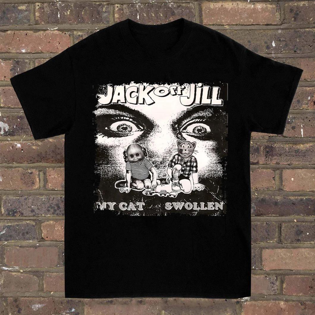 New Popular Jack Off Jill Black T-Shirt Cotton Unisex Full Size S