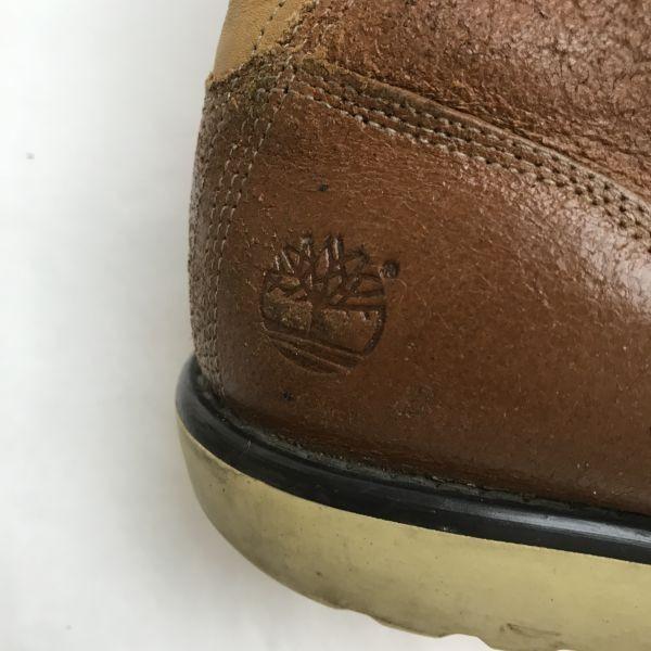 Timberland Leather 9-Hole Lace-Up Work Boots Brown Size 8 (26.0cm) Men’s(USED)