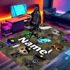 Custom Name Personalized Sprunki Game Print Carpet, Versatile Home Decor Rug, for Playroom, Apartment, Balcony, Entryway, Hallway Gift