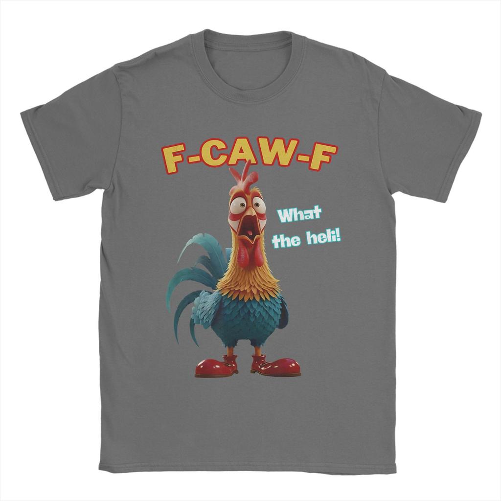 Herren Lustiges Huhn F-Kräh-F Was zum Teufel T-Shirt Geflügel Humor 100% Baumwolle Oberteile Lustiges Kurzarm-T-Shirt Druck T-Shirt
