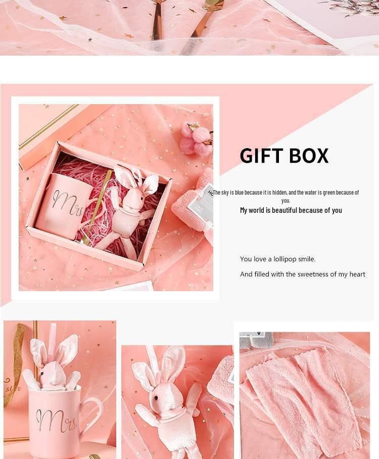 Creative Souvenir Mug Gift Box - Elegant Wedding & Bridesmaid Heartfelt Return Gift