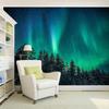 Aurora Borealis Tapestry To Hang On the Wall, Northern Lights, Galaxy, Starry Night, Forest, Bedroom, Back-to-school Season, Fall Gifts, 1 Ud.