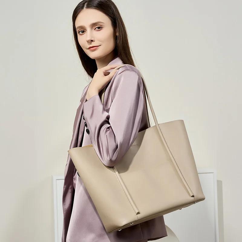 Large Leather Shoulder Bag for Women  Handbags  Genuine Leather  New  Summer