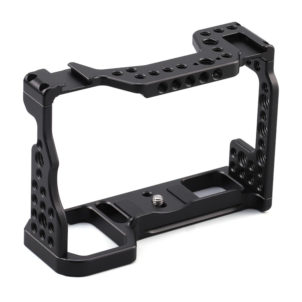 CNC Aluminum Alloy Camera Cage for A7M3 A7R3 A9 Video Cage A9 Camera Rig with 1 4 3 Inch 8 Inch Screw Attachment for LED Monitor Microphone