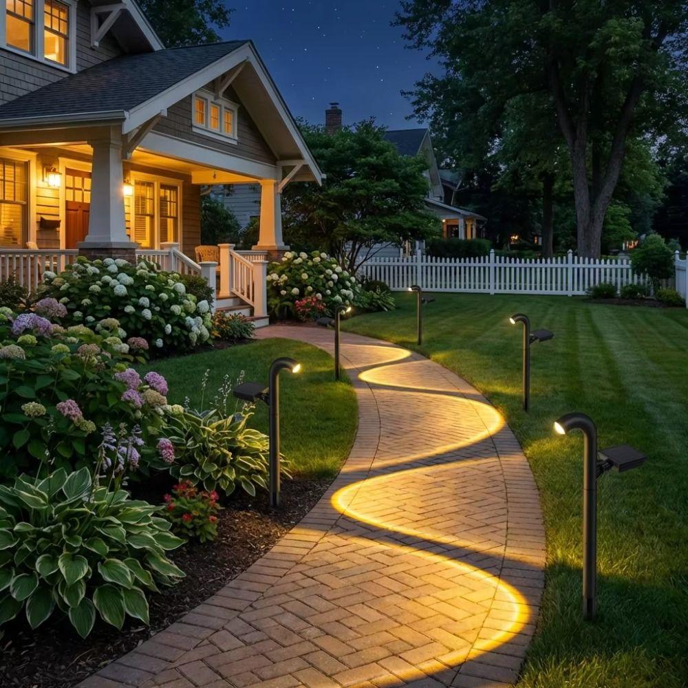 Warm White Light Solar Pathway Lights Waterproof Solar Power Solar LED Light  Lawn Decoration