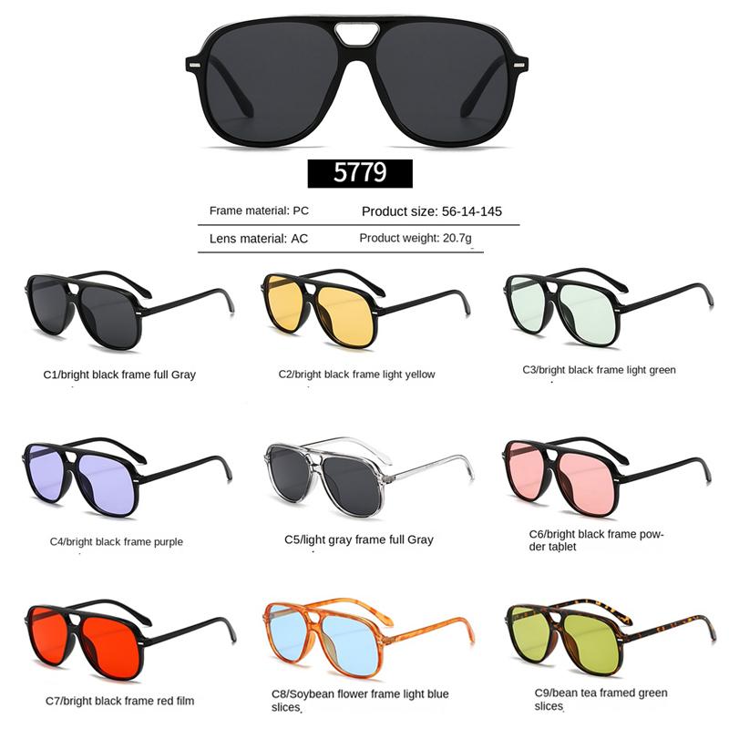 Retro Colorful Pilot Sunglasses Women Men Vintage Trend Brand Designer Sun Glasses Outdoor Driving Lady Man Glasses UV400