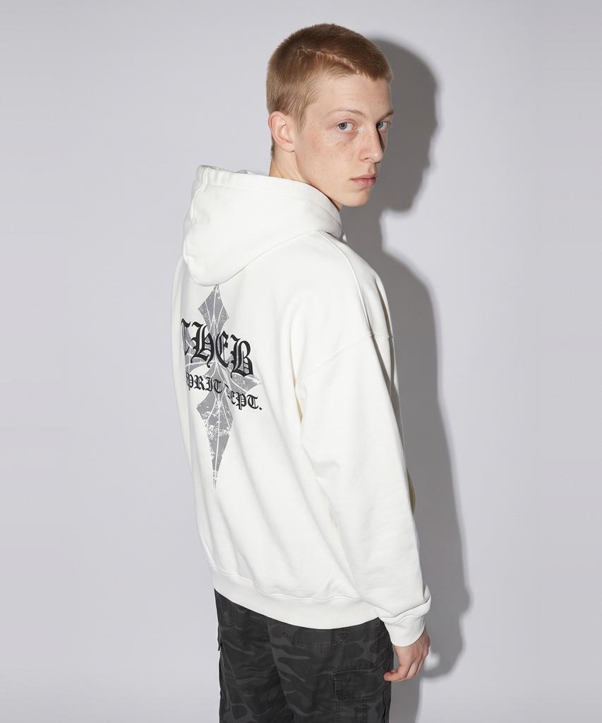 THE B ARCHIVE Unisex Oversized Artwork Sweat Hoodie White