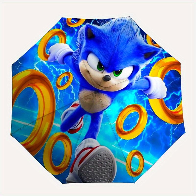 

1pc Sonic The Hedgehog Automatic Umbrella 8-Bone Design Compact Gear for Outdoor Travel, Perfect Gift for Friends or Family yy250822066