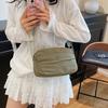 Casual New Lightweight Small Square Bag Female Personality Lightweight and Versatile Solid Color Simple Commuter Student Shopping Messenger Bag