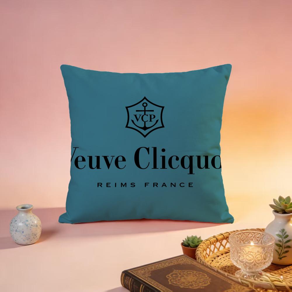 

Fashion VVeuve Clicquoting Cushion Cover Premium SkinFriendly Pillow Case MultiPurpose for Home Office Travel 30X30cm