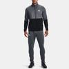Under Armour Pique Track Casual Breathable Zip-Up Training Jacket Men Jackets Grey 1366202-012