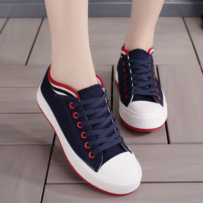 Zapatos Planos de Lona con Suela Blanda para Mujer Primavera 2025 - Versátiles y Casuales Estilo Caliente Estudiante Zapatos de Tabla