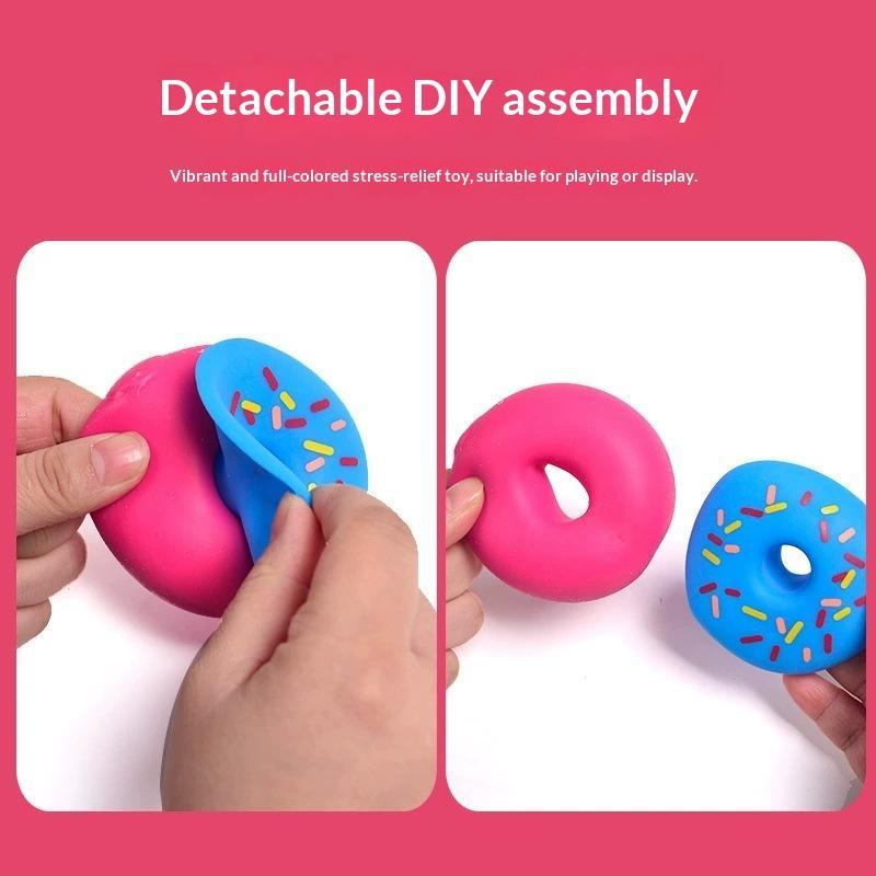 Simulation Soft Tpr Donut Squeeze Fidget Toys Stress Relief For Kids Adults Home Office School Travel