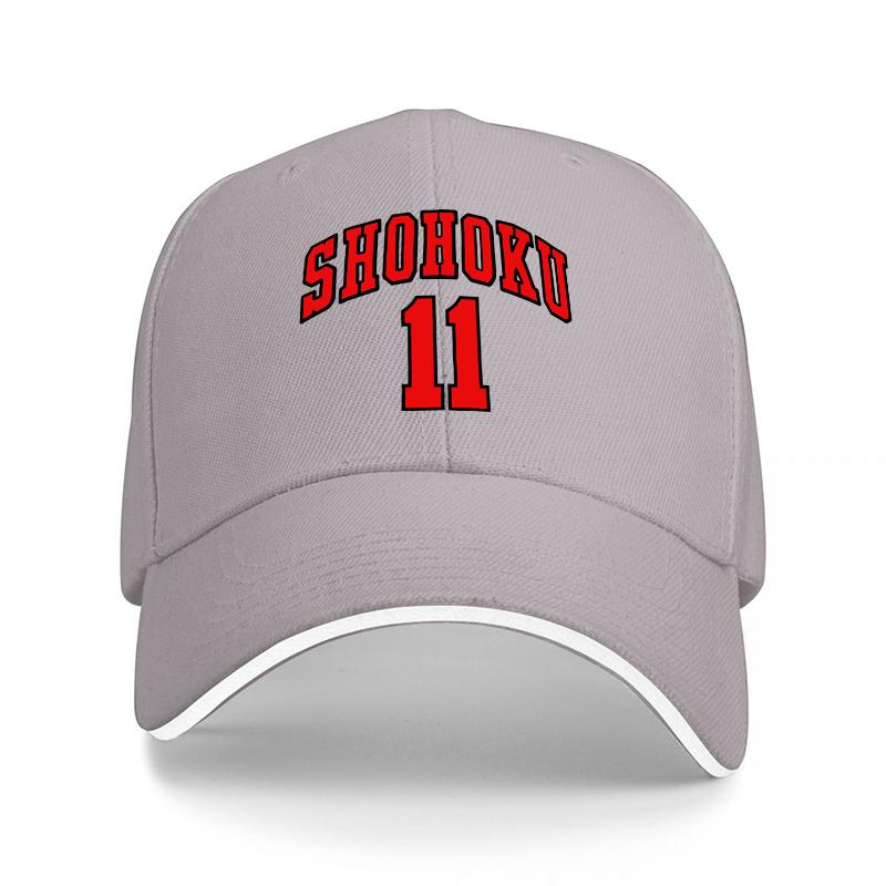 SHOHOKU BASEBALL CAP BLACK RED EMBROIDERY CLASSIC SPORTS HAT Unisex Women FASHION ACCESSORY OUTDOOR STYLE