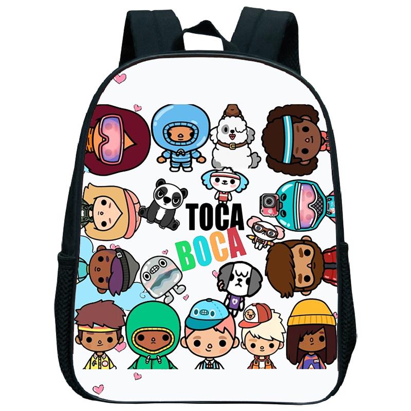 

Toca Life World Kindergarten Backpack Toca boca Children School Bags Boys Girls Baby Toddler Schoolbag Kids Book Bags Gift 4