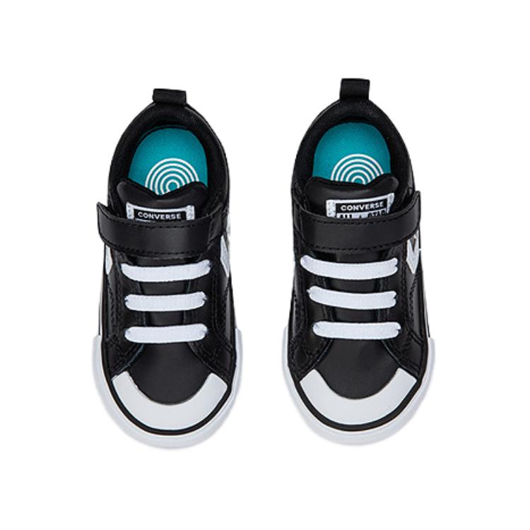 Converse Fashion Trend Low Top Canvas Shoes Baby Sneakers Black White A08478C