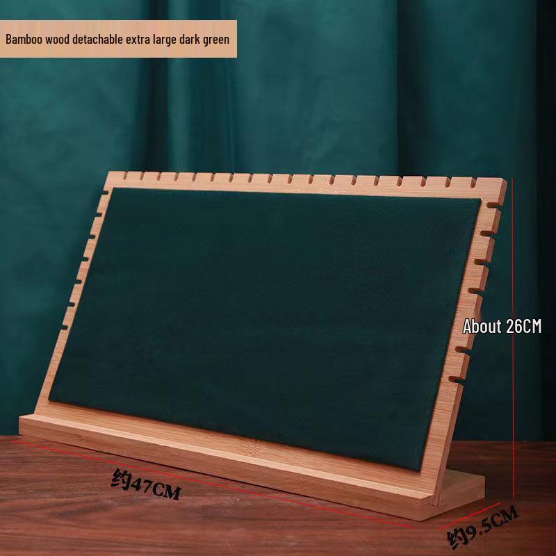 European Style Vertical Bamboo Necklace Display Stand for Jewelry and Pendants