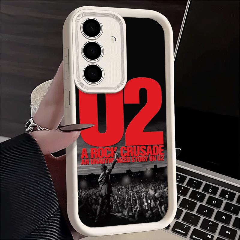 

Phone Case for Samsung Galaxy S26 S25 Ultra S24 FE U-U2 Rock Band Shell S23 Plus S22 + S21 S20 5G Soft Silicone Funda Samsung S26 Plus