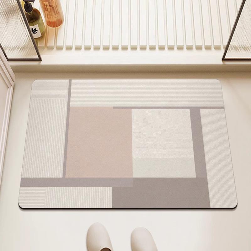 Minimalist Quick-Drying Non-Slip Diatomaceous Earth Bathroom Floor Mat
