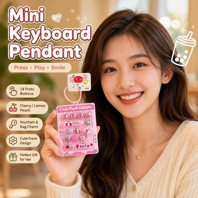 Cute Design Mini Keyboard Pendant Creative Style Keyboard Keychain  Accessories Gift