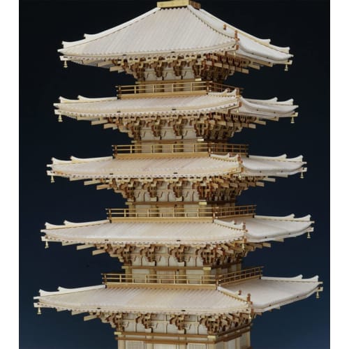 Woody Joe 1/75 Scale Daigoji Temple Five-Story Pagoda Wooden Model Assembly Kit 4560134352865
