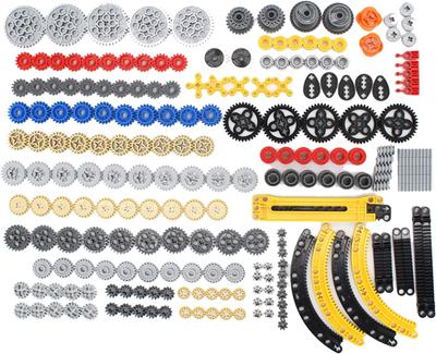 SEEMY 233 Piece Gear Set for Technic Series Parts Compatible with LEGO Technic Parts DIY Gear Assortment Pack Technic Building Blocks Set (Lift Arms,