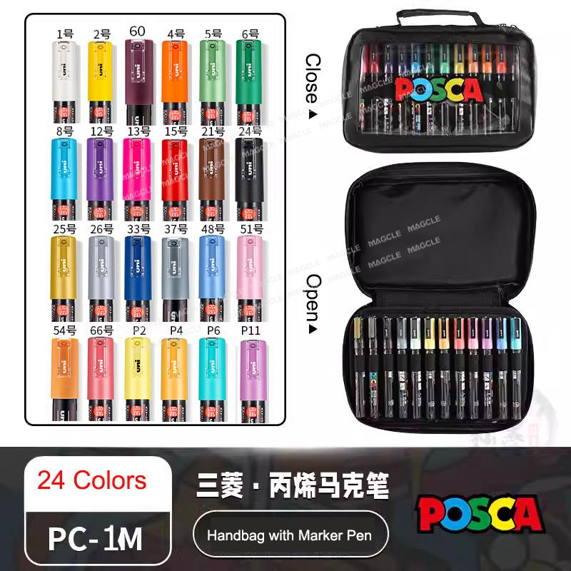 Uni Posca 24/36 Krāsu Marķieri, Akrila