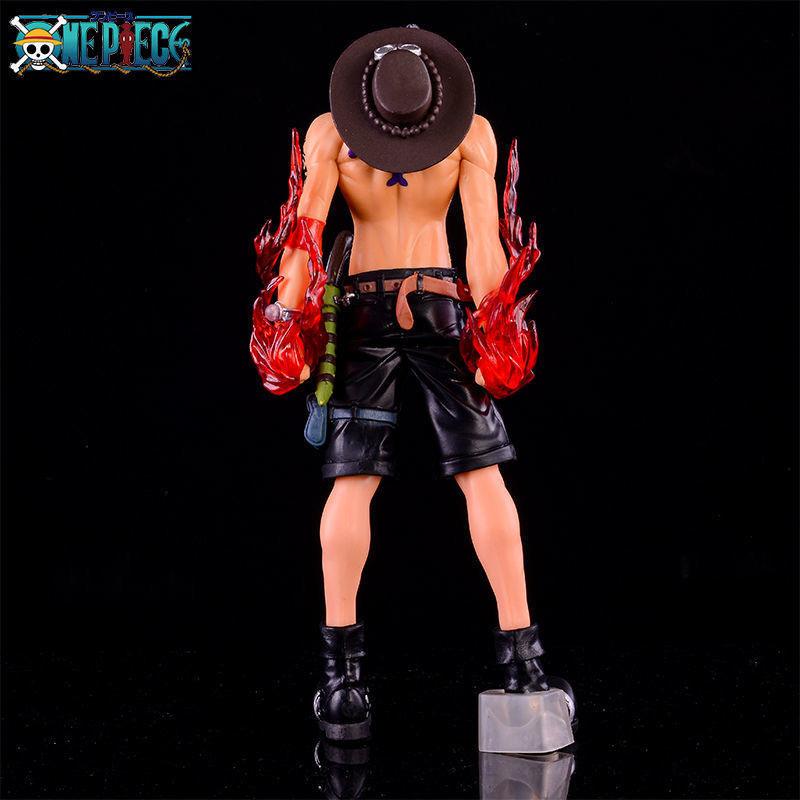 ONE PIECE Group Ace Figure, Fire Fist Zero Combat Version Figure Model Ornament Animation Straw Hat Group Luffy