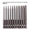 Magnetic S2 Steel Hardened Hex Ball Head Air Driver Bit 1/4" Pneumatic Screwdriver Attachment