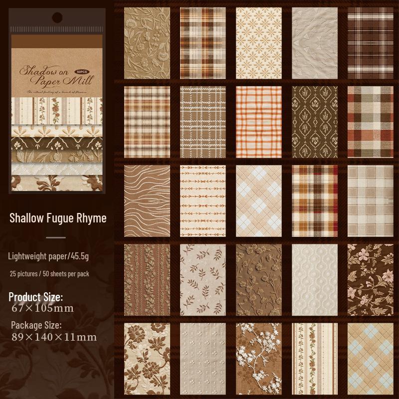 Retro Plaid Tomato Sauce Girl: Fabric Art Embroidery Book, Shadow Series with 6 Styles, 50 Sheets