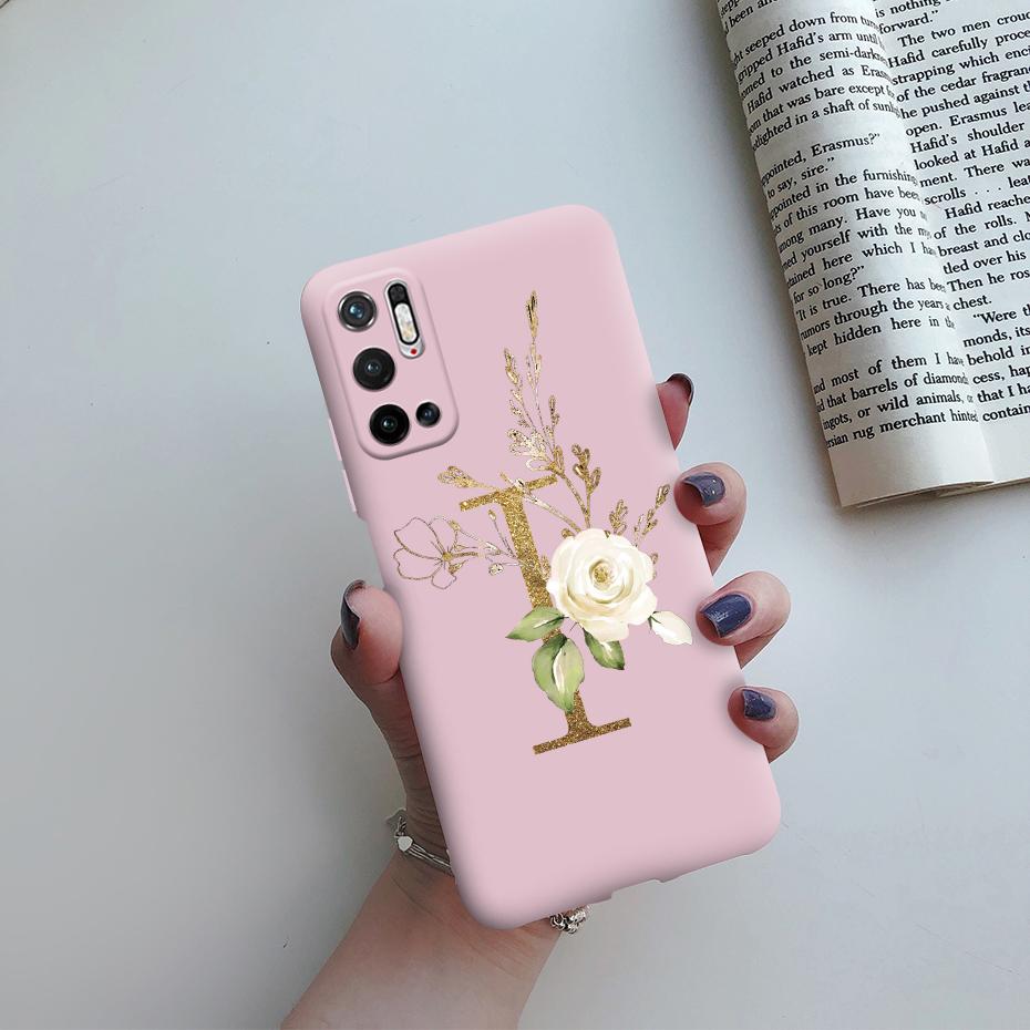 For Xiaomi Poco M3 Pro 5G Case for Poco M3 Pro 5G Cover Cute Letters Soft Silicone Phone Case for Xiaomi Poco M3 PocoM3 M 3 Pro
