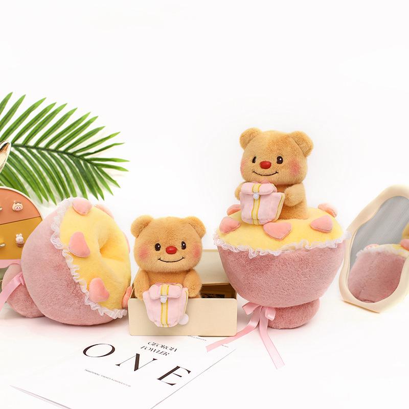 Cute Bear Bouquet Doll: Creative Detachable Valentine's Day or Birthday Gift for Girlfriend