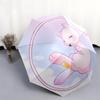 Mew Pattern, Automatic Folding Umbrella, Portable and Foldable Design, 8 Ribs, a Christmas or Birthday Gift.