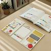 Thick Paper Notes for Journaling Teacher Themed Sticky Notepads Set, Campus Theme Smooth Notes, Cartoon Set Creative Index Stickers Portable