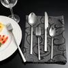 24-Piece High-End Stainless Steel Cutlery Set: Knife, Fork, Spoon for Western Dining