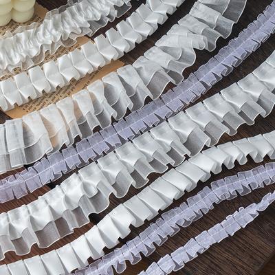 2 Meter Weiß Hochzeitskleider Spitze Für DIY Nähen Bänder Besatz Handarbeit Nähzubehör Bekleidung Dekor Handgefertigtes Material