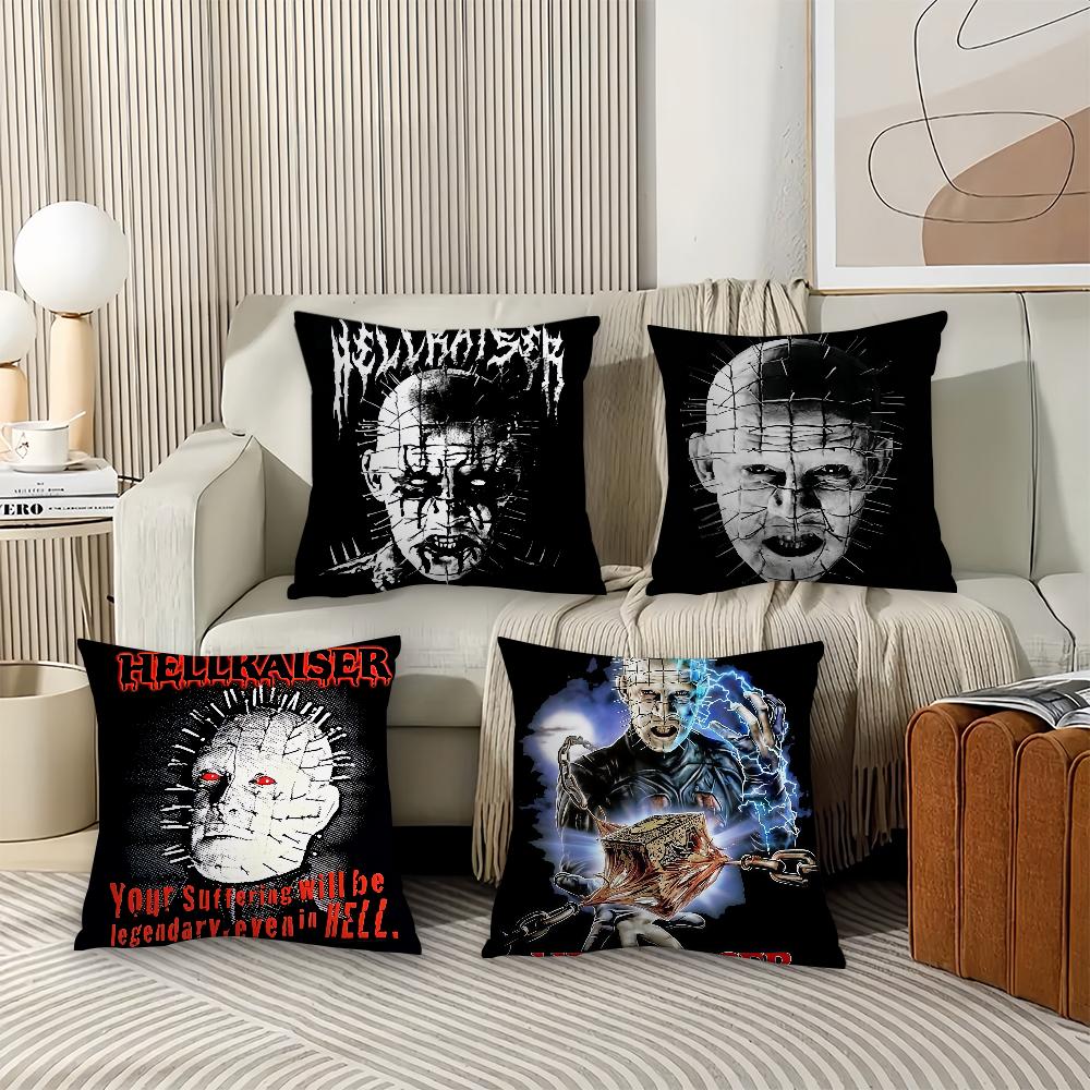 Film Hellraiser Pinhead Kissenbezug Bürokissen Geeignet für Sofa Auto Schlafzimmer Dekorative Kissenhülle