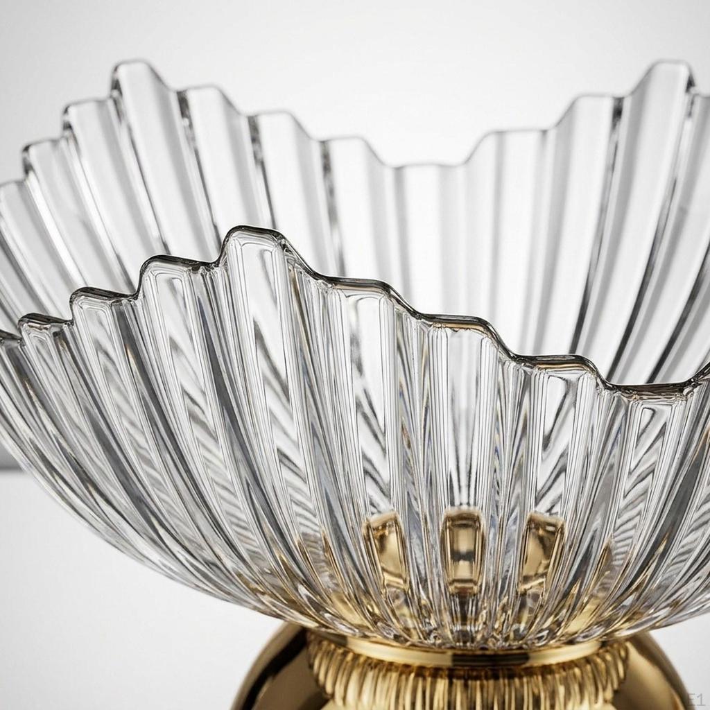 Fruit Bowl on A Pedestal, Trendy, Portable And Elegant Tray, Serving Tray for Dining Room,