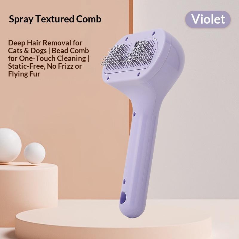 ABS Material Steam Anti-Fly Fur Pet Grooming Comb Rechargeable Water Sprayer Deshedding Massage Accessory Household