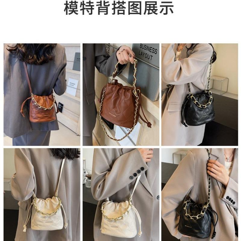 Today's popular bag women's new diamond chain hand bag shoulder messenger bag bucket bag
