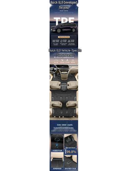 Suitable TPE Floor Mats for Buick GL8: Full Coverage for Lu Zun, Business Class, and PHEV Models