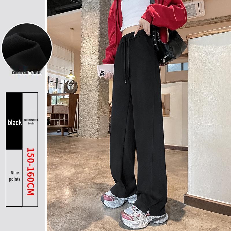 

Брюки прямого кроя с высокой посадкой на флисовой подкладке для женщин - Новый спортивный стиль для осени/зимы 2024 XL