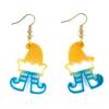 Christmas Elf Shape Pendant Earrings Silicone Mold Suitable for Epoxy Resin Diy Craft Charms Ornament Jewelry Making