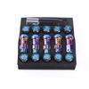 New R40 Style 44mm Wheel Nuts M12x1.5/1.25 Racing Lug Nuts 20pcs Lock Racing Lug Nuts + 2 Set Security Key