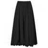 Shop   Women Waist Elastic Balloon Midi Skirt Black Pic Wsk 20569