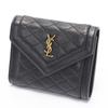 Used / SAINT LAURENT Gaby Compact Wallet / Tri-fold Wallet 692684 Leather Black [Used] Product Number E-157827