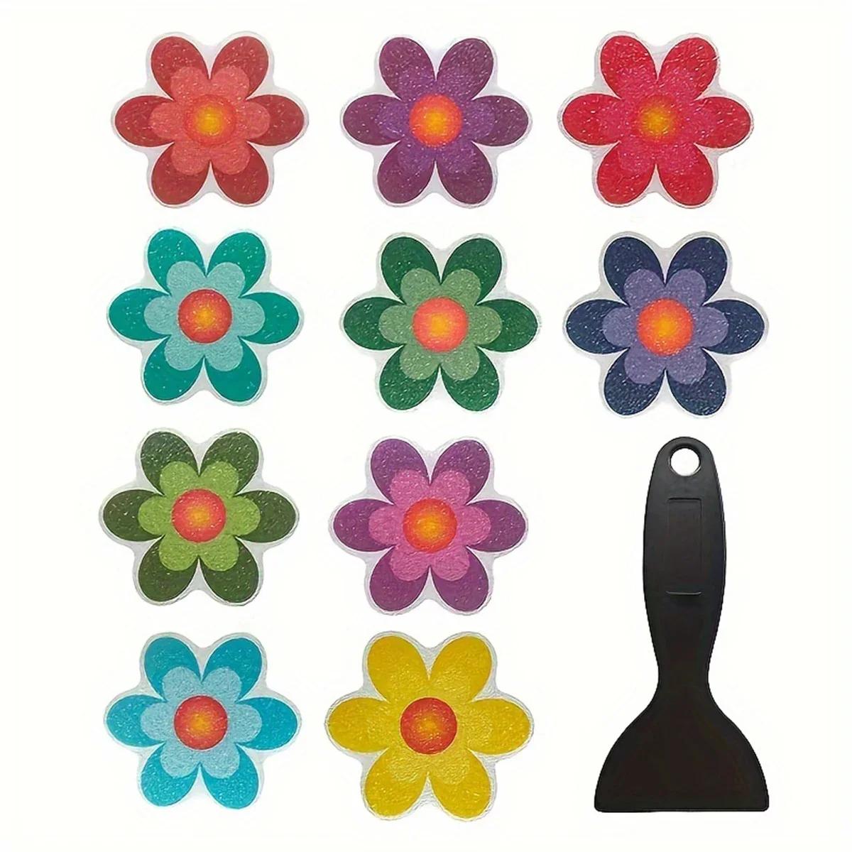 

10pcs-Cartoon Pattern Bathroom Bathtub Anti Slip Sticker Staircase Floor Mat Children s Room Self-adhesive Anti Slip Sticker