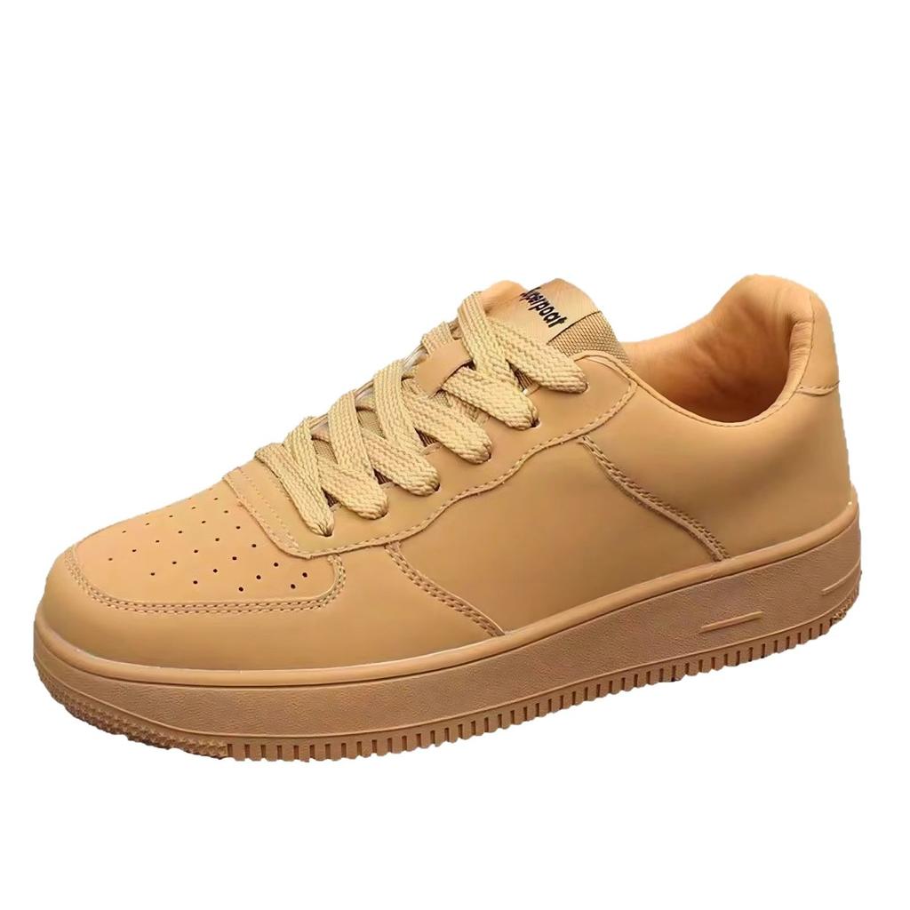 Black shoes board shoes men's and women's spring and autumn 2025 new thick-soled heightening white shoes sports and leisure single shoes trendy men's