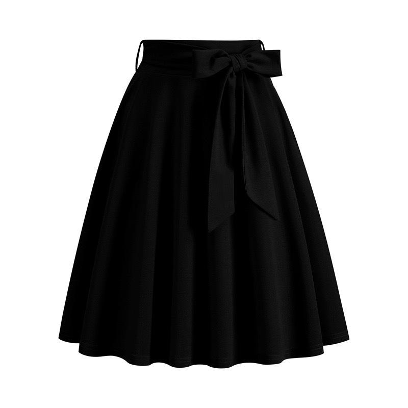European & American Barbie Pink Plaid High-Waisted Midi Skirt - Cute, Sweet, Large-Swing A-Line.