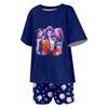 Kids Summer Sport T-Shirt And Shorts 2 Piece Outfit Tracksuit Set Short Sleeve Print Crop Tops With Clothing Set